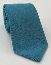 Dark Turquoise Mulberrywood Weave Silk Tie MWT-5